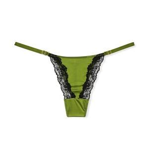 Victoria's Secret Lace-Trim High-Leg Adjustable V-String Panty XL Very Sexy